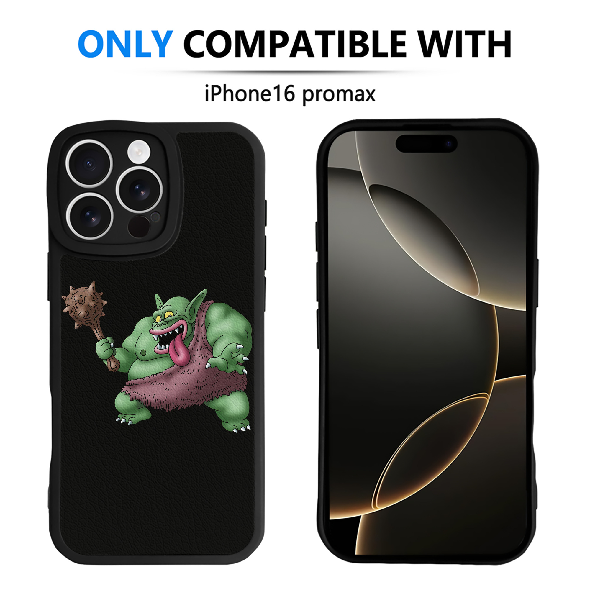 （画像用） ドラゴンクエスト Doragon Kuesuto Dragon Quest 【iPhone 16シリーズ対応】シリコンスマホケース（レザー調） 材質：シリコン
